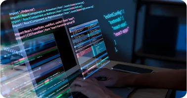 A laptop showing a website