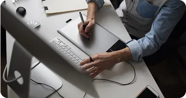 Design tools on a desk