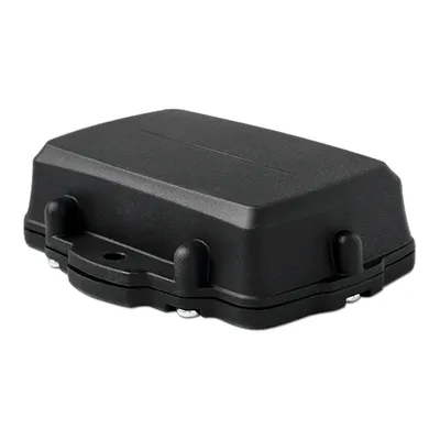 The Oyster3, a rugged sealed black battery-powered GPS tracker